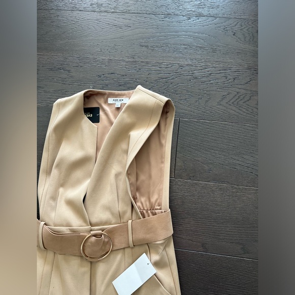 Ever New Womens Piper pinafore camel dress sz 8 - Picture 12 of 16